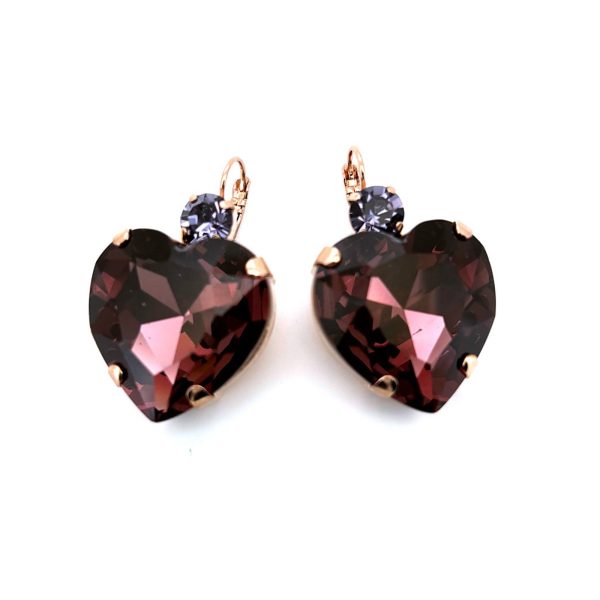 Earrings By Mariana Woman Glamorous Amethyst and Tanzanite Swarovski Crystals