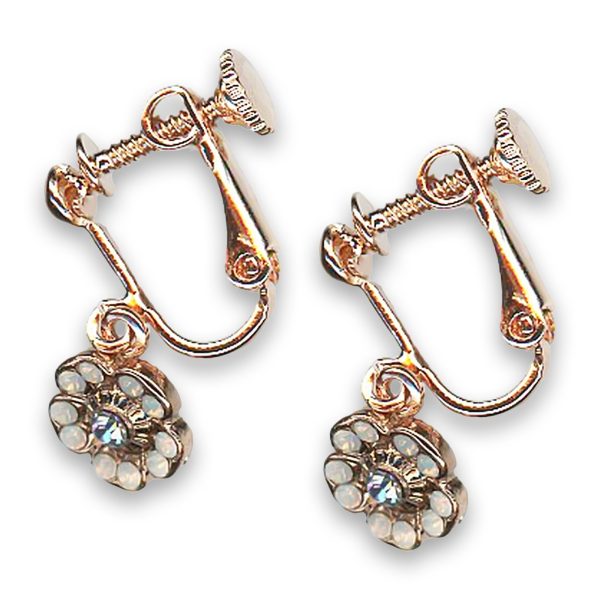 Earrings by Mariana Woman Floral Opal and Vitral Swarovski Crystals