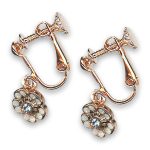 Earrings by Mariana Woman Floral Opal and Vitral Swarovski Crystals - Image 2