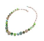 Necklace By Mariana Woman Beautiful Jade Olive and Turquoise Minerals - Image 2
