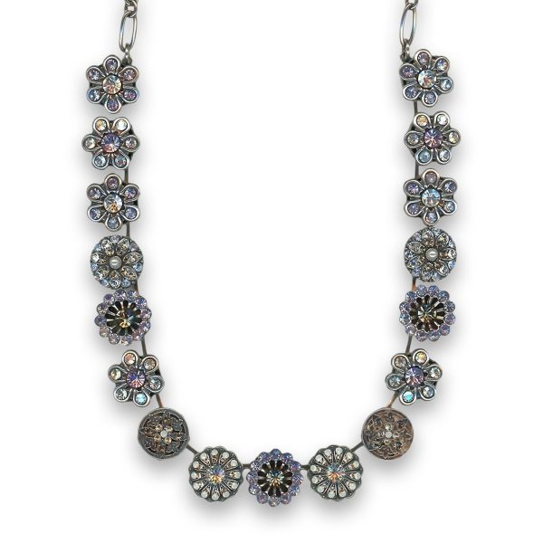 Necklace by Mariana Woman Beautiful Vitral and Peach Swarovski Crystals