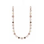 Necklace By Mariana Woman Dainty White Shell Mineral and Opal Swarovski Crystals