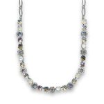 Necklace by Mariana Woman Glitzy White Shell Mineral and Vitral Swarovski Crystals - Image 3