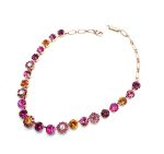 Necklace By Mariana Woman Fuchsia and Astral Pink Swarovski Crystals - Image 2