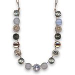 Necklace by Mariana Woman Glamorous Black Diamond and Opal Swarovski Crystals - Image 2
