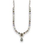 Necklace by Mariana Woman Gorgeous Clear and Opal Swarovski Crystals - Image 2