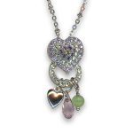 Necklace Pendant by Mariana Woman Sassy Aventurine Mineral and Violet Swarovski Crystals