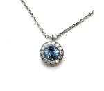 Necklace Pendant By Mariana Woman Shimmering Vitral and Clear Swarovski Crystals