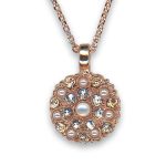 Necklace Pendant by Mariana Woman Timeless Pearl and Moonlight Swarovski Crystals - Image 2