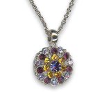 Necklace Pendant by Mariana Woman Elegant Amethyst and Jonquil Swarovski Crystals - Image 2