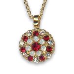 Necklace Pendant by Mariana Woman Stunning Siam and Moonlight Swarovski Crystals - Image 2