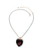 Necklace Pendant By Mariana Woman Amethyst and Turquoise Swarovski Crystals - Image 2