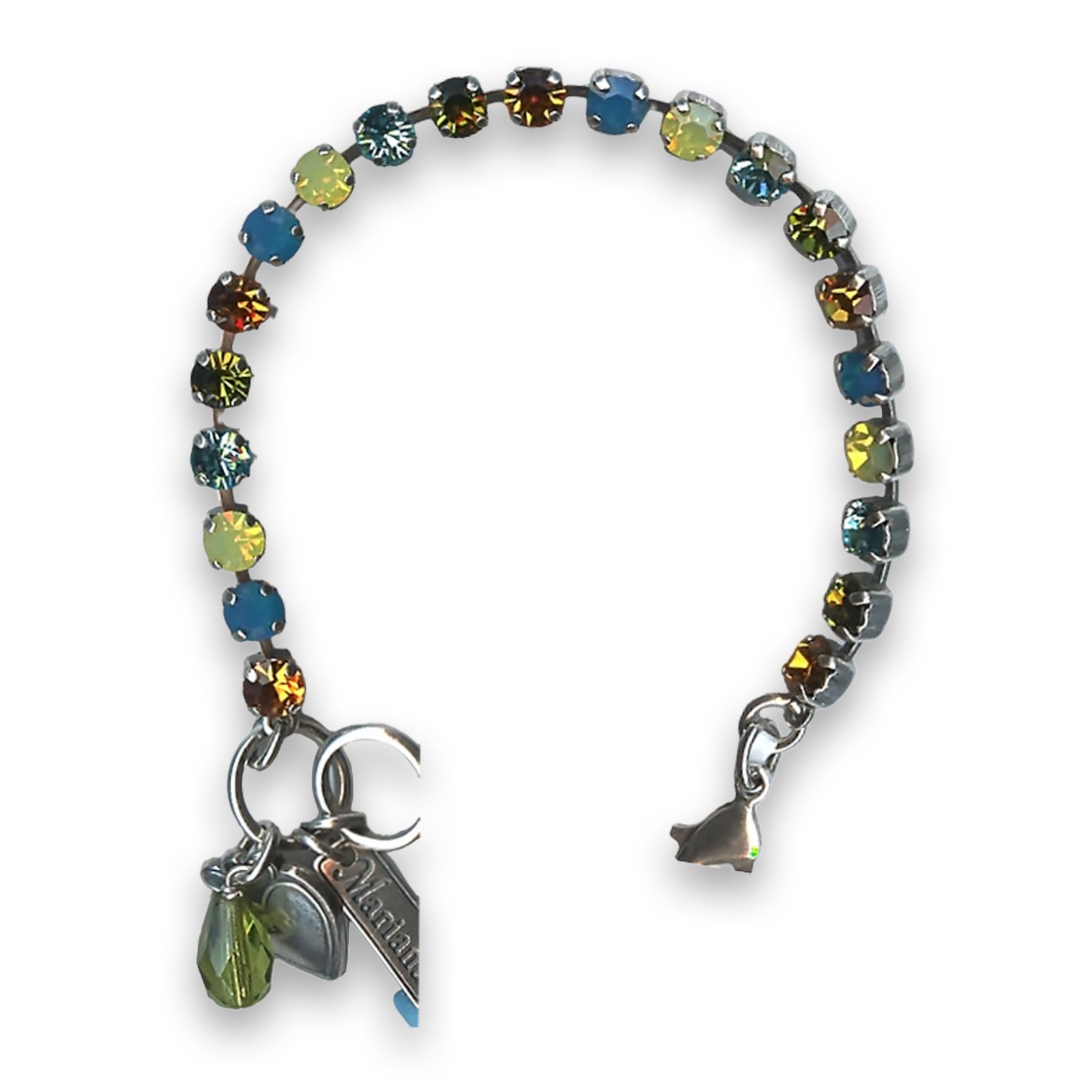 B-4000-1058-SP (1) Bracelet by Mariana Woman Adorable Aquamarine and Opal Swarovski Crystals - Image 1