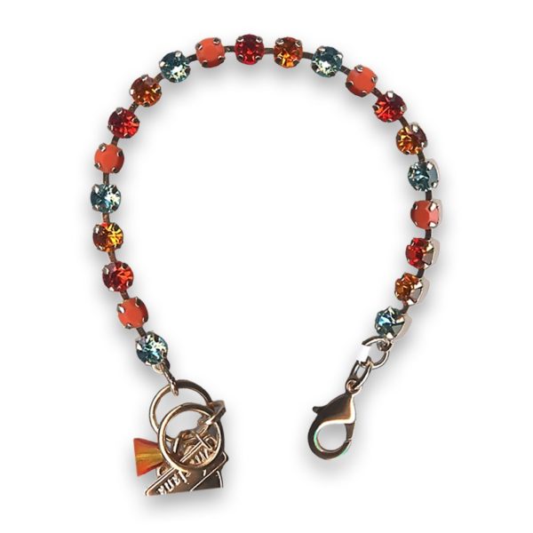 Bracelet by Mariana Woman Sassy Coral and Aquamarine Swarovski Crystals