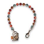 Bracelet by Mariana Woman Sassy Coral and Aquamarine Swarovski Crystals - Image 2