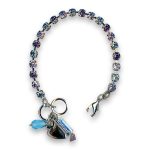 Bracelet by Mariana Woman Exquisite Tanzanite and Aquamarine Swarovski Crystals
