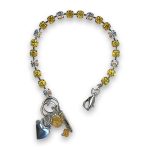 Bracelet by Mariana Woman Alluring Yellow and Clear Swarovski Crystals - Image 2