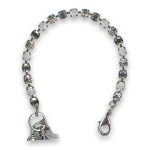 Bracelet by Mariana Woman Fab Hematite and Opal Swarovski Crystals