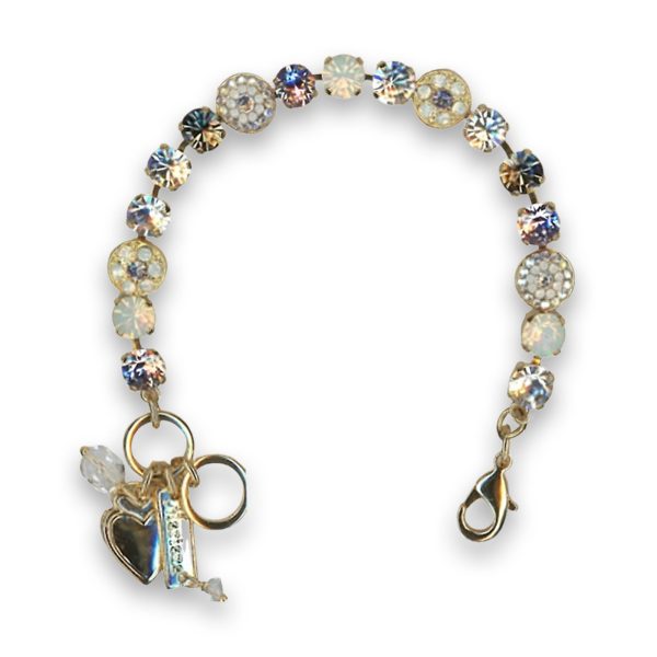 Bracelet by Mariana Woman Adorable Opal and Clear Swarovski Crystals