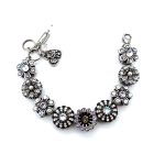 Bracelet by Mariana Woman Beautiful Vitral and Clear Swarovski Crystals