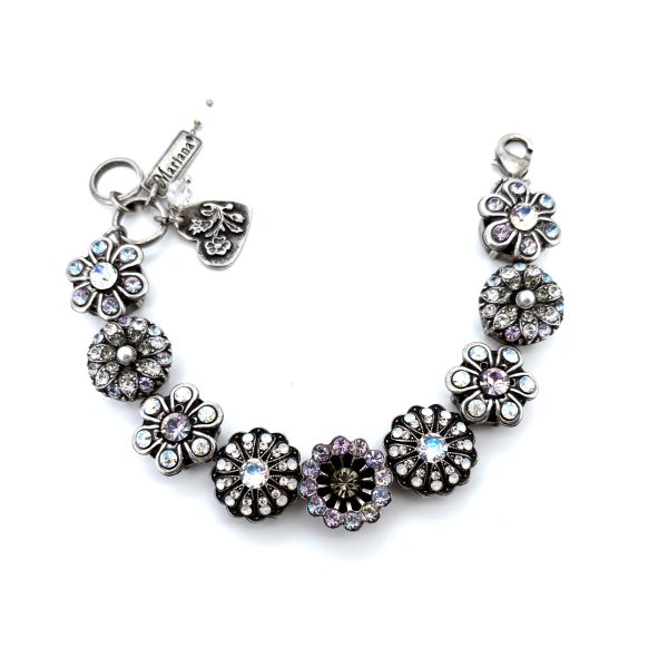 Bracelet by Mariana Woman Beautiful Vitral and Clear Swarovski Crystals