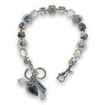 Bracelet by Mariana Woman Charming White Shell Mineral and Vitral Swarovski Crystals - Image 3