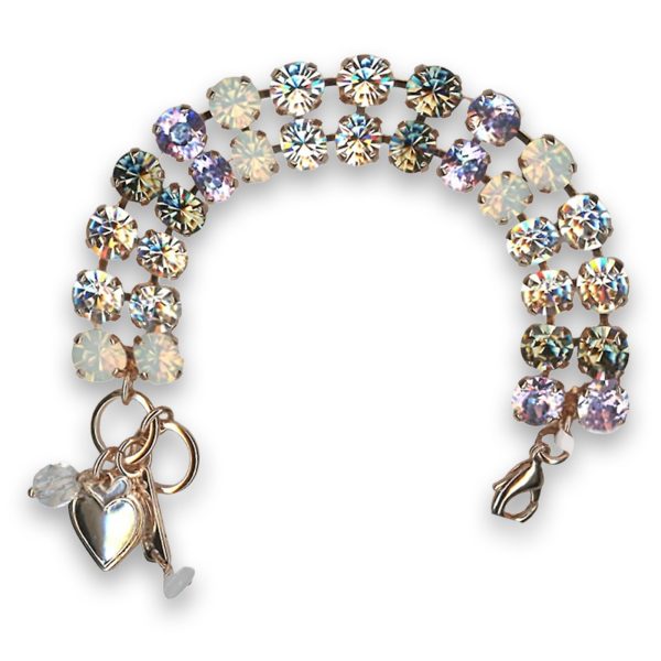 Bracelet by Mariana Woman Gorgeous Black Diamond and Vitral Swarovski Crystals