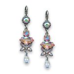 Earrings by Mariana Woman Shimmering AB and Clear Swarovski Crystals