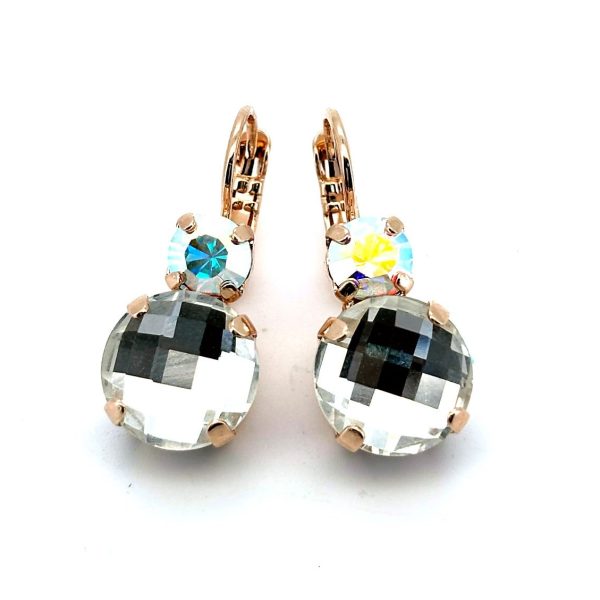 Earrings By Mariana Woman Perfect Silk AB and Clear Swarovski Crystals