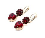 Earrings By Mariana Woman Beautiful Dangling Siam Swarovski Crystals