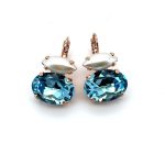 Earrings by Mariana Woman Adorable Aquamarine and Pearl Swarovski Crystals
