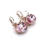 Earrings by Mariana Woman Lovely Rose and Pearl Swarovski Crystals - Image 2