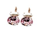 Earrings by Mariana Woman Lovely Rose and Pearl Swarovski Crystals - Image 3
