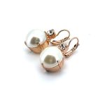 Earrings By Mariana Woman Timeless Pearl and Clear Swarovski Crystals - Image 2