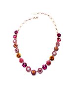 Necklace by Mariana Woman Beautiful Rose and Fuchsia Swarovski Crystals