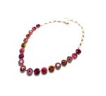 Necklace by Mariana Woman Beautiful Rose and Fuchsia Swarovski Crystals - Image 2