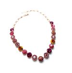 Necklace by Mariana Woman Beautiful Rose and Fuchsia Swarovski Crystals - Image 3