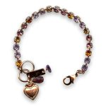 Bracelet by Mariana Woman Alluring Topaz and Violet Swarovski Crystals - Image 2