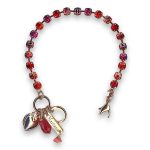 Bracelet by Mariana Woman Stunning Fuchsia and Orange Swarovski Crystals - Image 3