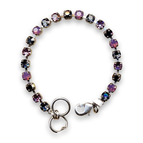 Bracelet by Mariana Woman Exquisite AB and Lavender Swarovski Crystals
