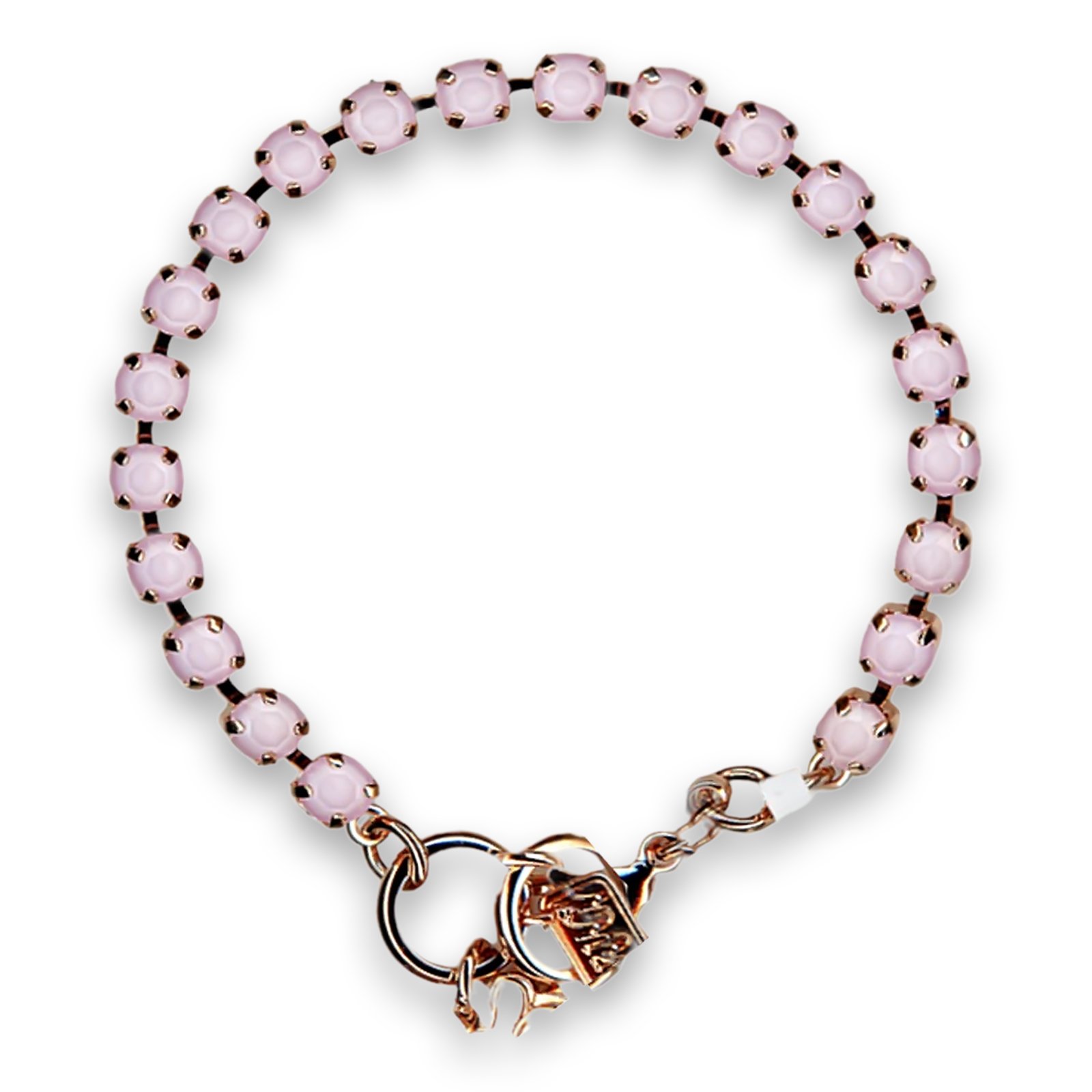 B-4000-121121-RG (1) Bracelet by Mariana Woman Lovely Powder Rose Swarovski Crystals - Image 1