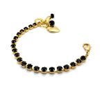 Bracelet by Mariana Woman Exquisite Jet Black Swarovski Crystals