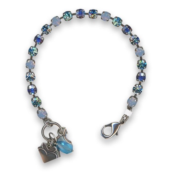 Bracelet by Mariana Woman Gorgeous Aquamarine and Opal Swarovski Crystals