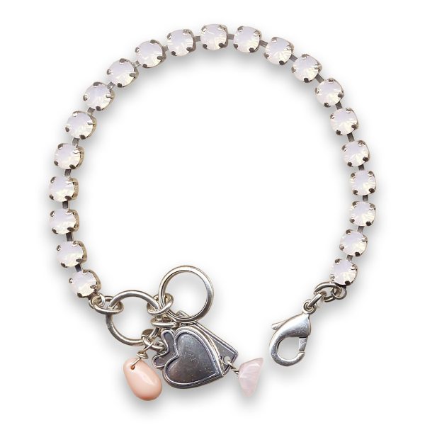 Bracelet by Mariana Woman Lovely Rose Opal Swarovski Crystals