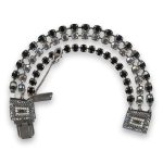 Bracelet by Mariana Woman Luxurious Jet and Hematite Swarovski Crystals - Image 3