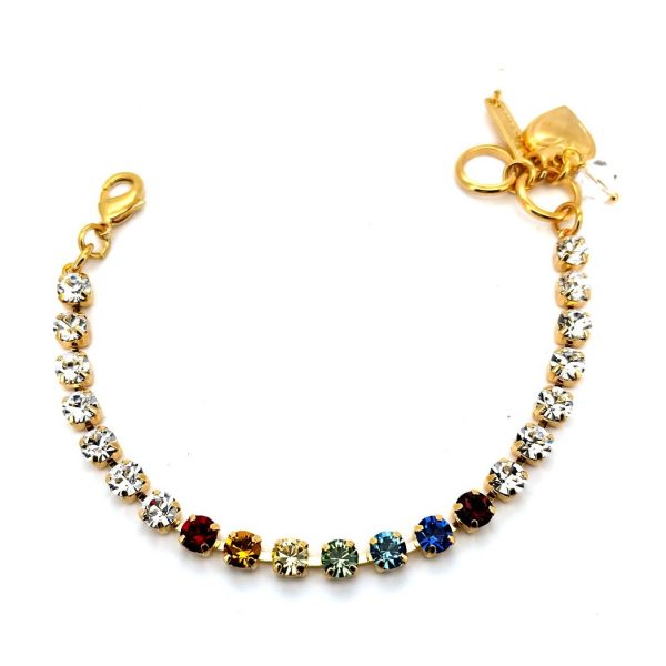 Bracelet by Mariana Woman Sassy Multi-Color Swarovski Crystals