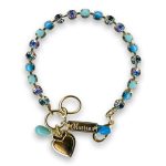 Bracelet by Mariana Woman Adorable Turquoise Mineral and AB Swarovski Crystals - Image 3