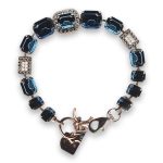 Bracelet by Mariana Woman Elegant Montana and Opal Swarovski Crystals