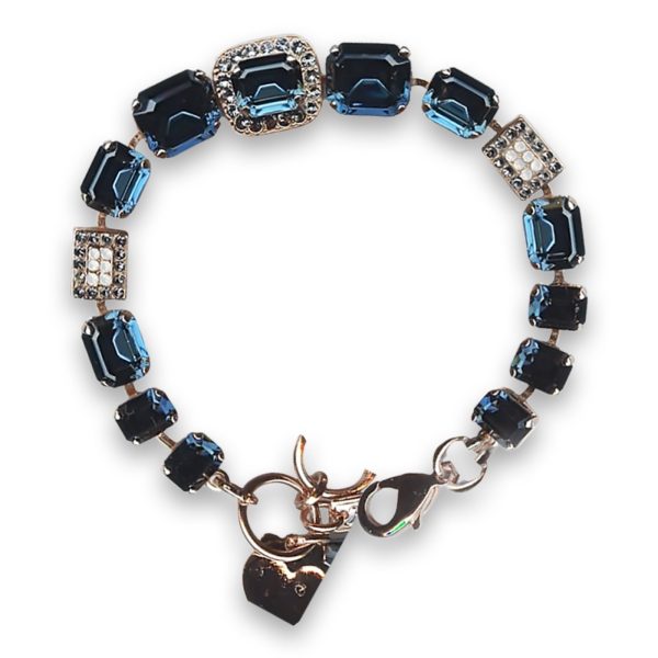 Bracelet by Mariana Woman Elegant Montana and Opal Swarovski Crystals