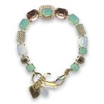 Bracelet by Mariana Woman Charming Rose and Opal Swarovski Crystals - Image 3